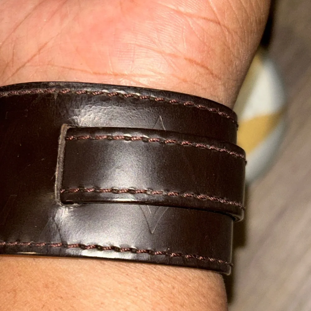 Louis Vuitton Monogram Glace‎ Force Cuff Bracelet
